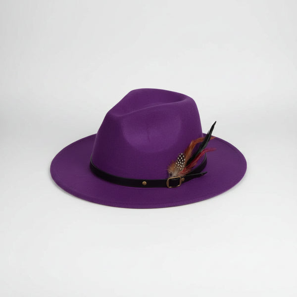 Nicky Adams Fedora Hat (Purple)