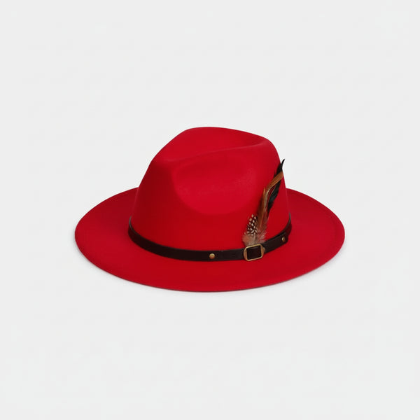 Nicky Adams Fedora Hat (Red)