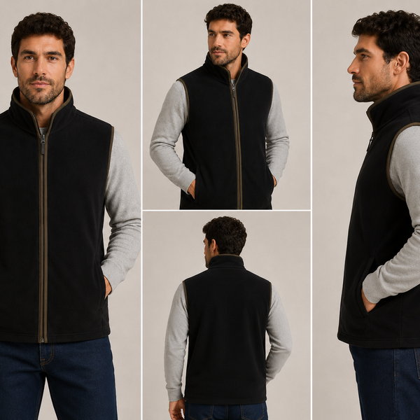 Nicky Adams Fleece Bodywarmer (Black)