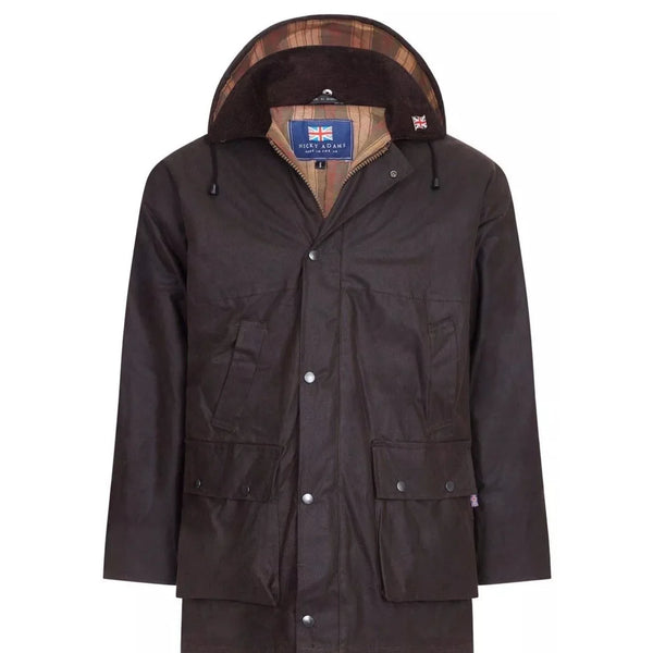 Nicky Adams Padded Wax Jacket (Brown)