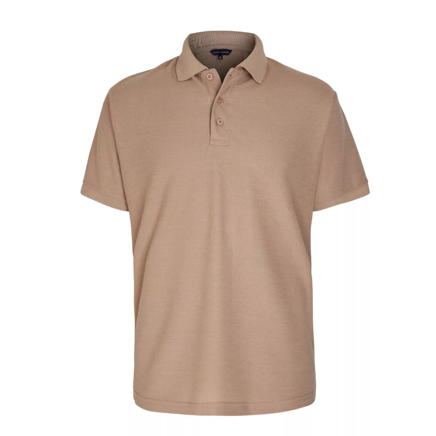Men’s Nicky Adams short sleeve khaki green polo shirt collared top