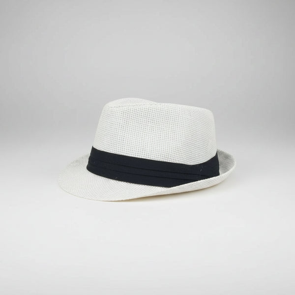 Nicky Adams Trilby Sun Hat (Navy Band)