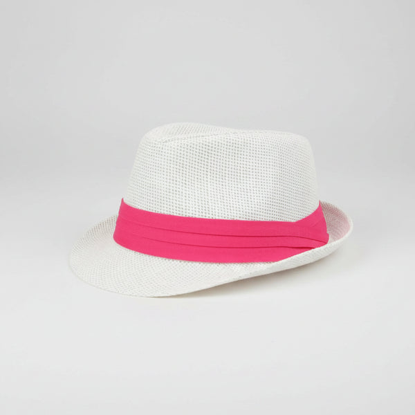 Nicky Adams Trilby Sun Hat (Pink Band)