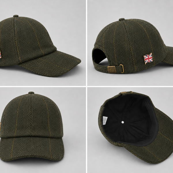 Nicky Adams Tweed Baseball Cap (Dark Tweed)