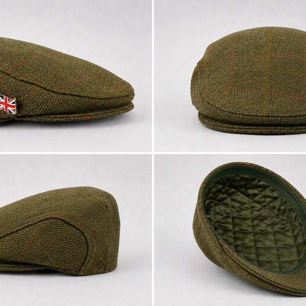 Nicky Adams Tweed Flat Cap (Dark)