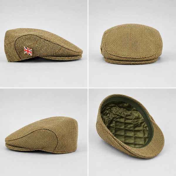 Nicky Adams Tweed Flat Cap (Light)