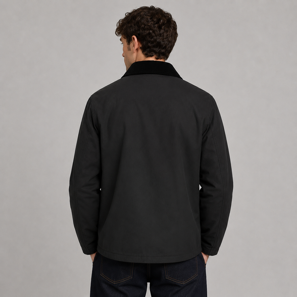 Nicky Adams Unpadded Wax Jacket (Black)