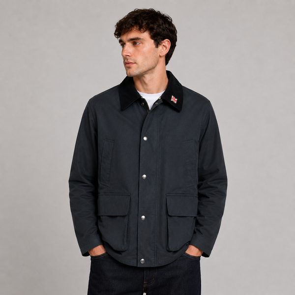 Nicky Adams Unpadded Wax Jacket (Navy)