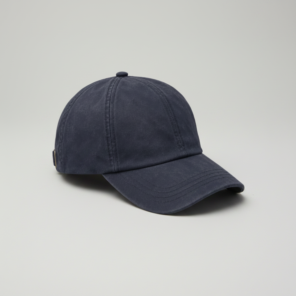 Premium wax cotton baseball cap for outdoor countrywear and everyday casual wear