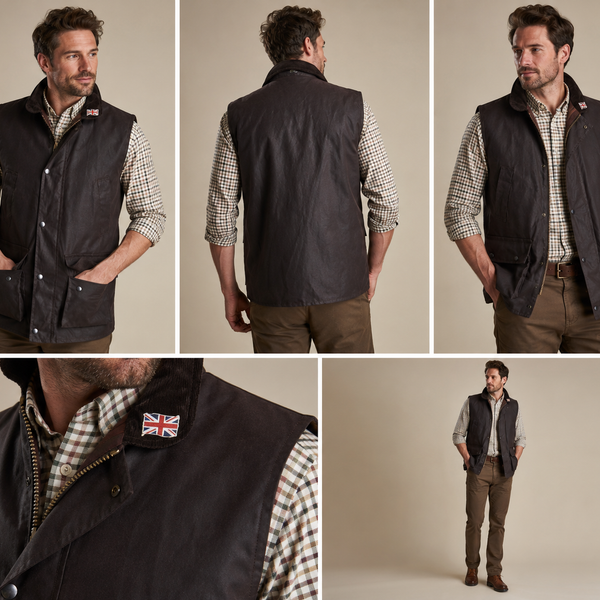 Nicky Adams Wax Waistcoat (Brown)