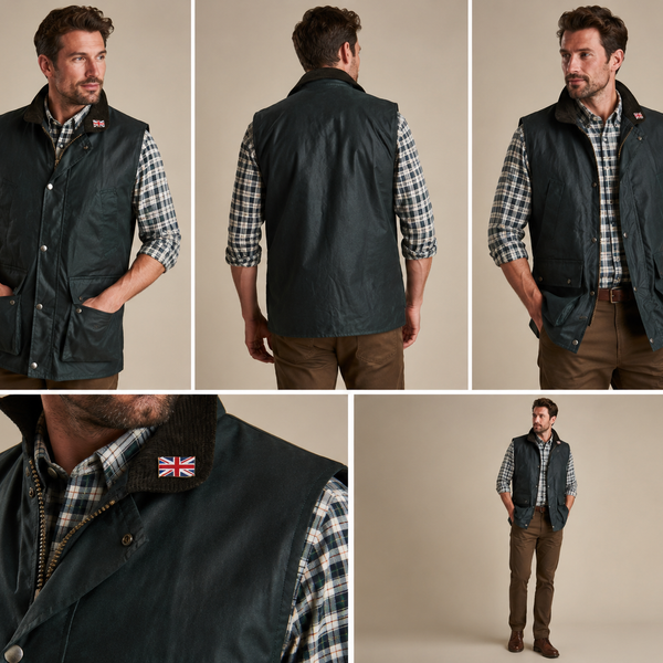 Nicky Adams Wax Waistcoat (Green)