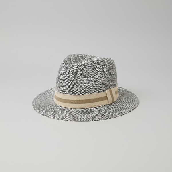 Nicky Adams Woven Fedora Sun Hat (Cream)