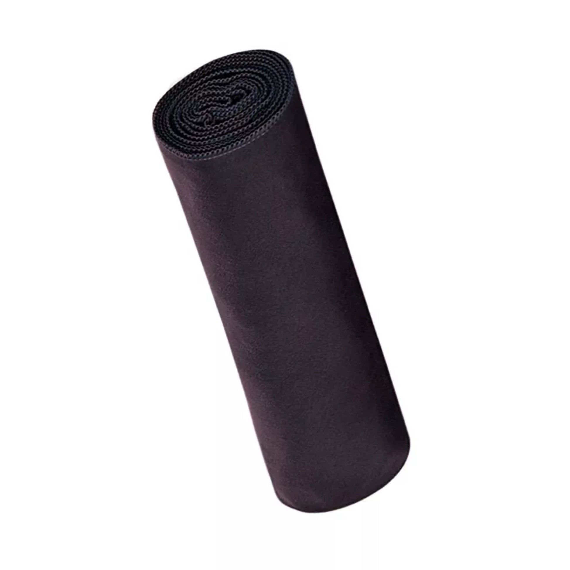 Black microfibre fast drying towel set with carry bag, lightweight and compact sports, beach and travel towels in multiple sizes from hand towel to extra large