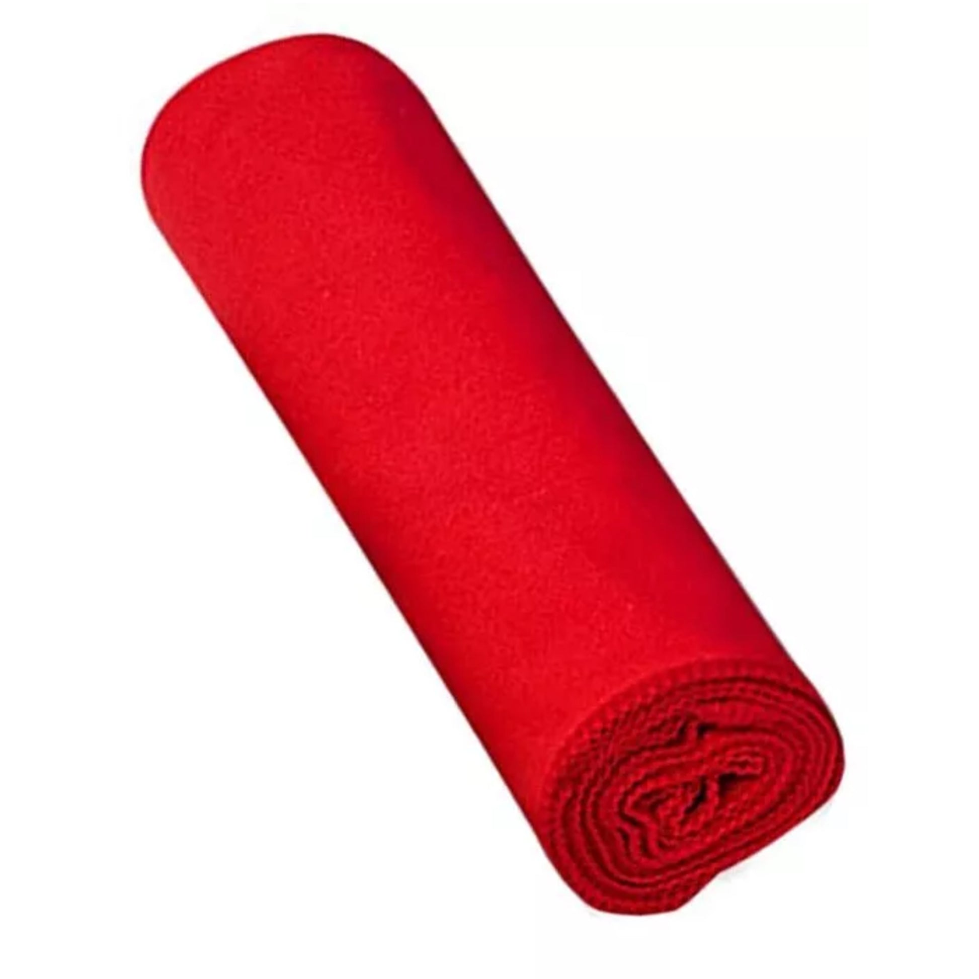Red microfibre fast drying towel set with carry bag, lightweight and compact sports, beach and travel towels in multiple sizes from hand towel to extra large