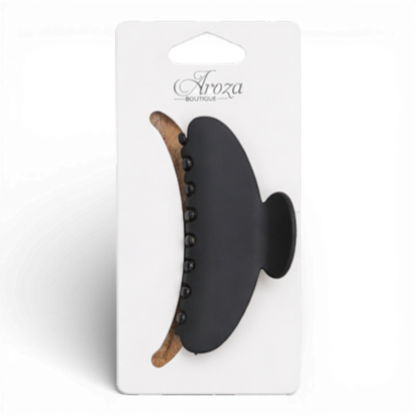 Oval Solid Hair Claw Clip (3 Colours Available)