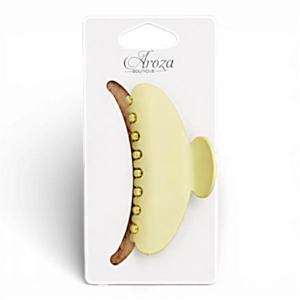Oval Solid Hair Claw Clip (3 Colours Available)