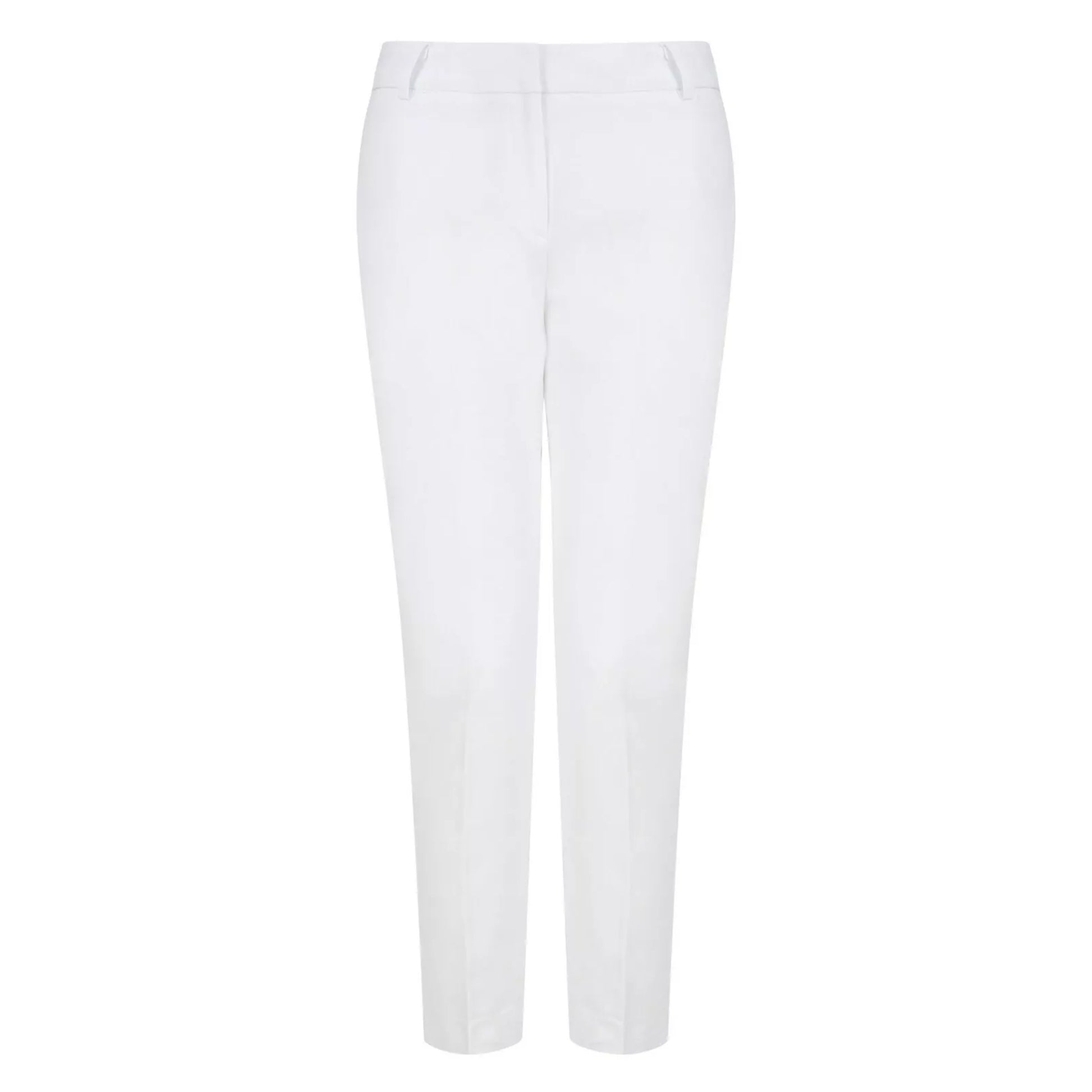 Ladies easy care trousers – lightweight spring summer trousers in White