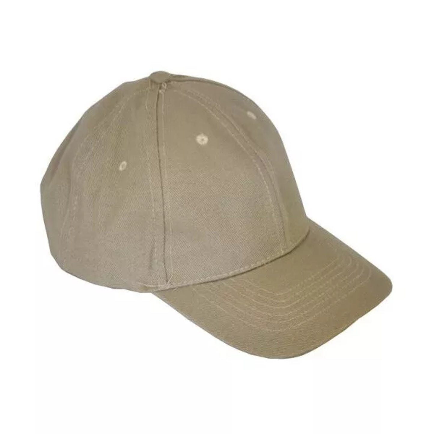 Unisex Beige Baseball Cap Adjustable Classic Sports Hat Casual Outdoor Wear