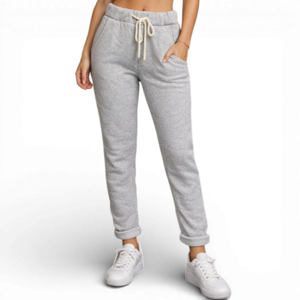 Ladies Plain Italian Joggers