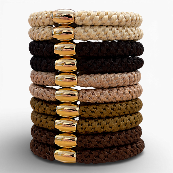 Premium Braided Hair Bobbles (10 Pack)