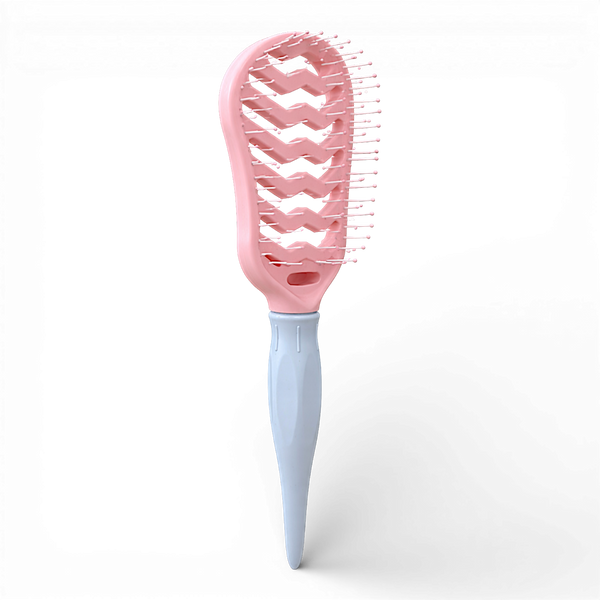 Premium Pink ZigZag Vented Hair Brush