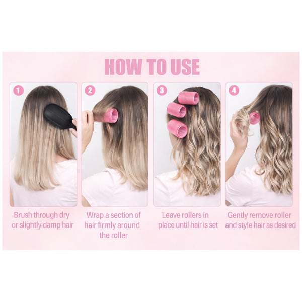 Self Grip Velcro Hair Rollers