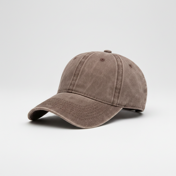 Stonewash Baseball Cap (Chocolate)