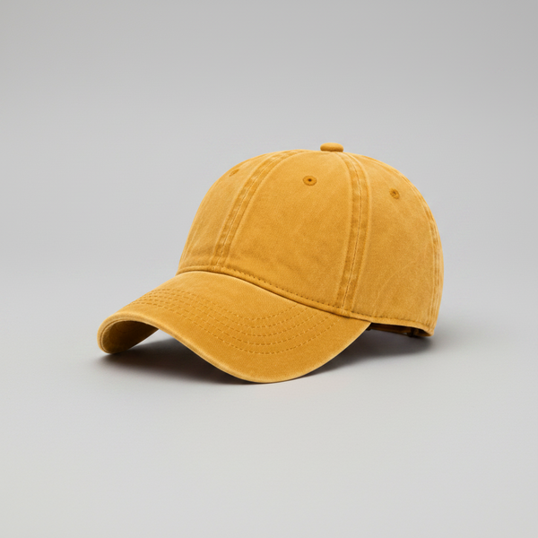 Stonewash Baseball Cap (Mustard)