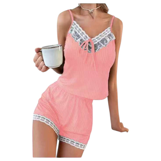 Ladies 2pc Pyjama Short Set - 5 Styles