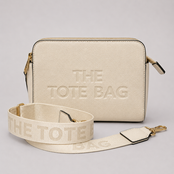 The Essential Crossbody Tote Bag (Beige)