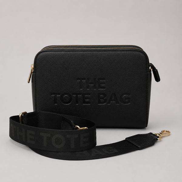 The Essential Crossbody Tote Bag (Black)