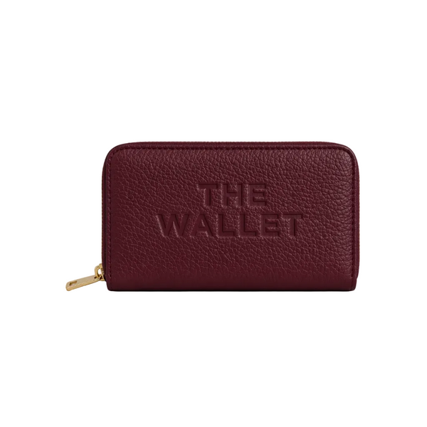 The Luxe Zip Wallet – Burgundy