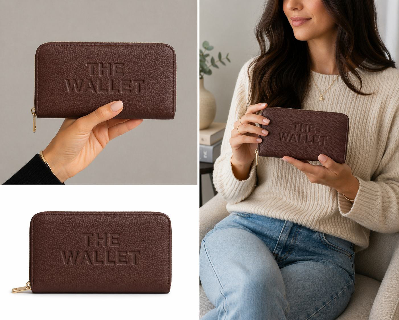 luxury purse wallet, zip around wallet, women’s wallet, vegan leather wallet, designer wallet, card holder wallet, everyday wallet