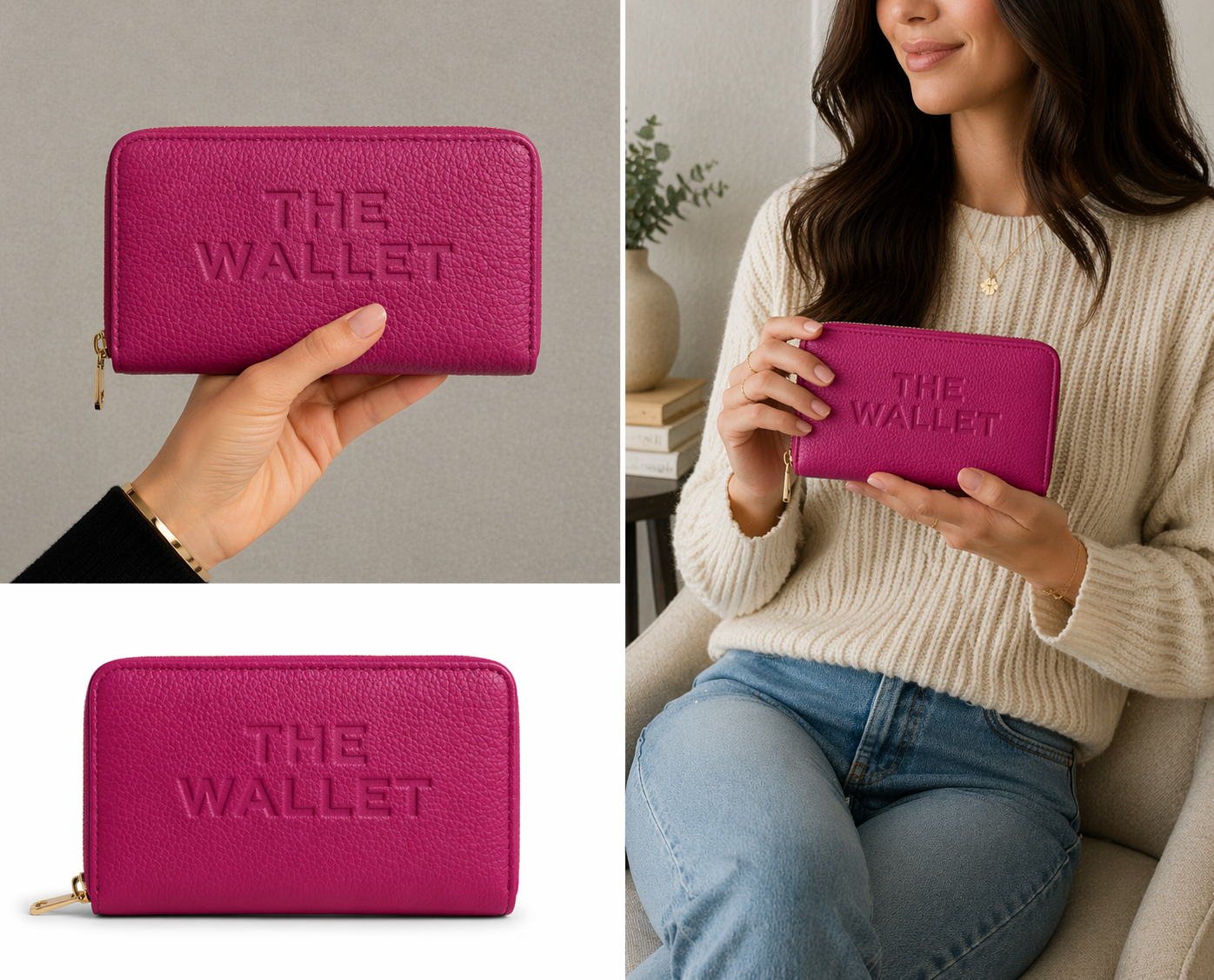 luxury purse wallet, zip around wallet, women’s wallet, vegan leather wallet, designer wallet, card holder wallet, everyday wallet