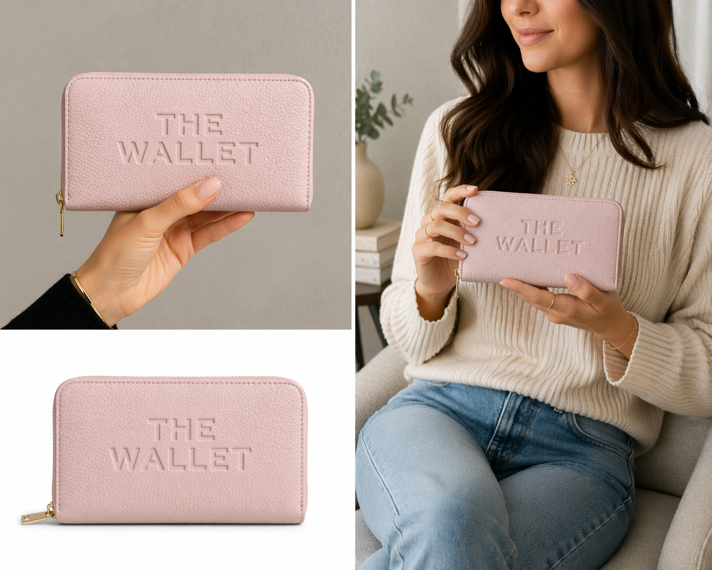 luxury purse wallet, zip around wallet, women’s wallet, vegan leather wallet, designer wallet, card holder wallet, everyday wallet