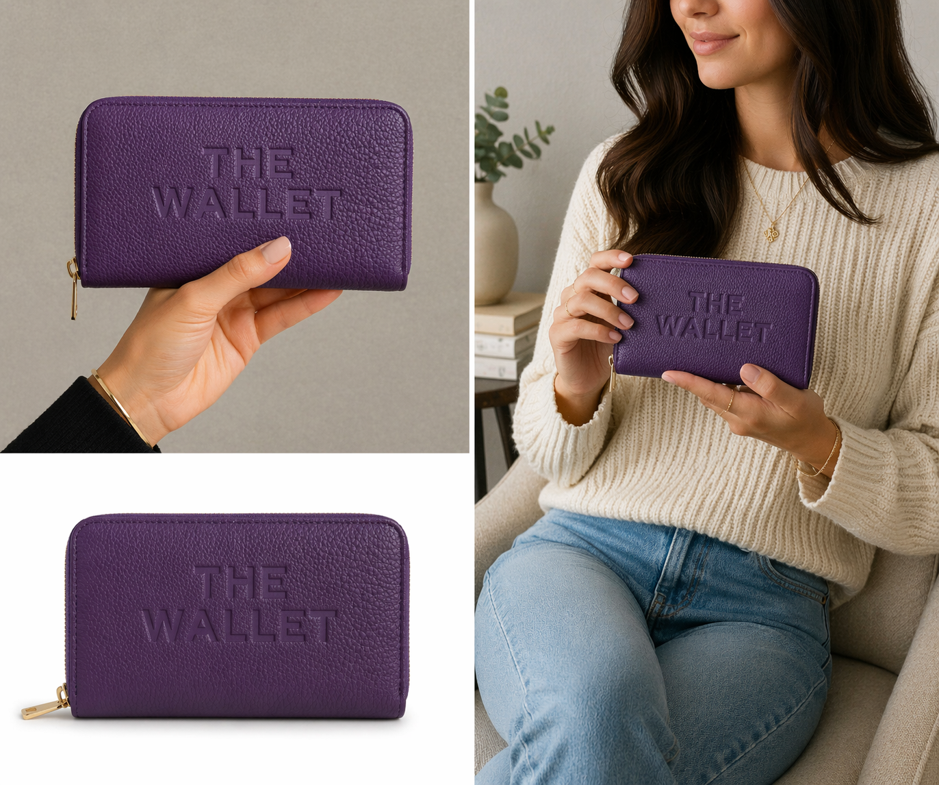 luxury purse wallet, zip around wallet, women’s wallet, vegan leather wallet, designer wallet, card holder wallet, everyday wallet