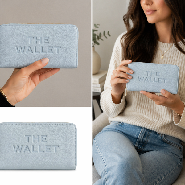 The Luxe Zip Wallet – BlueBell