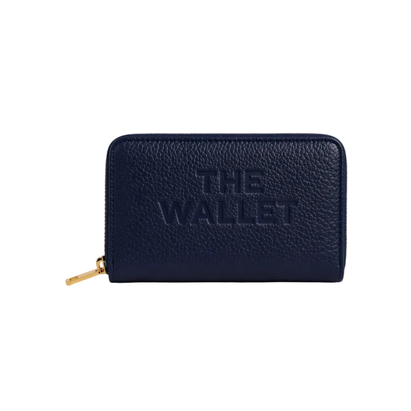 The Luxe Zip Wallet - Navy