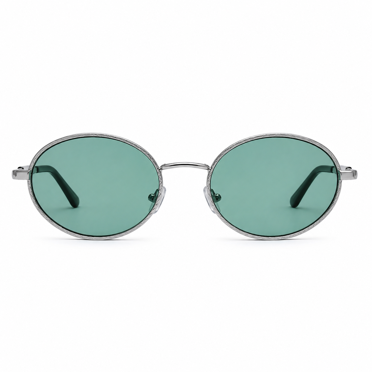 Vintage round metal sunglasses with UV400 protection and category 3 tinted lenses