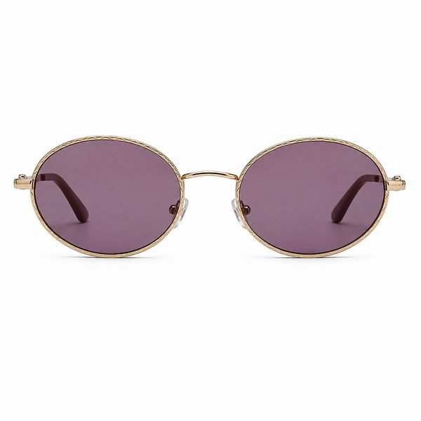 Vintage Round Sunglasses – Pink Lens