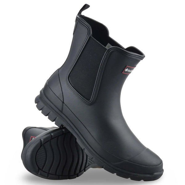 Womens Short Waterproof Wellington Boots