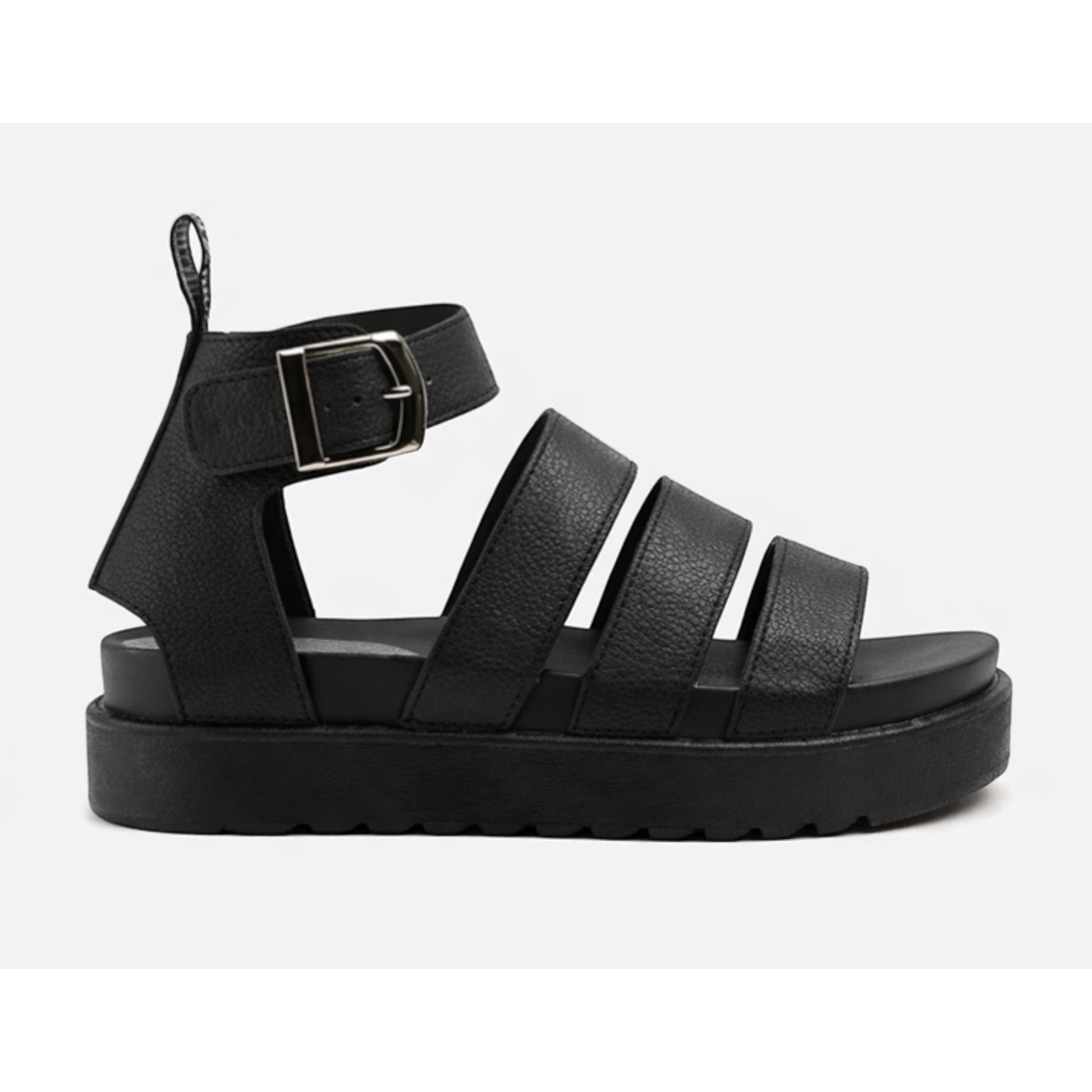 Strappy women’s gladiator sandals with chunky platform sole, open toe design