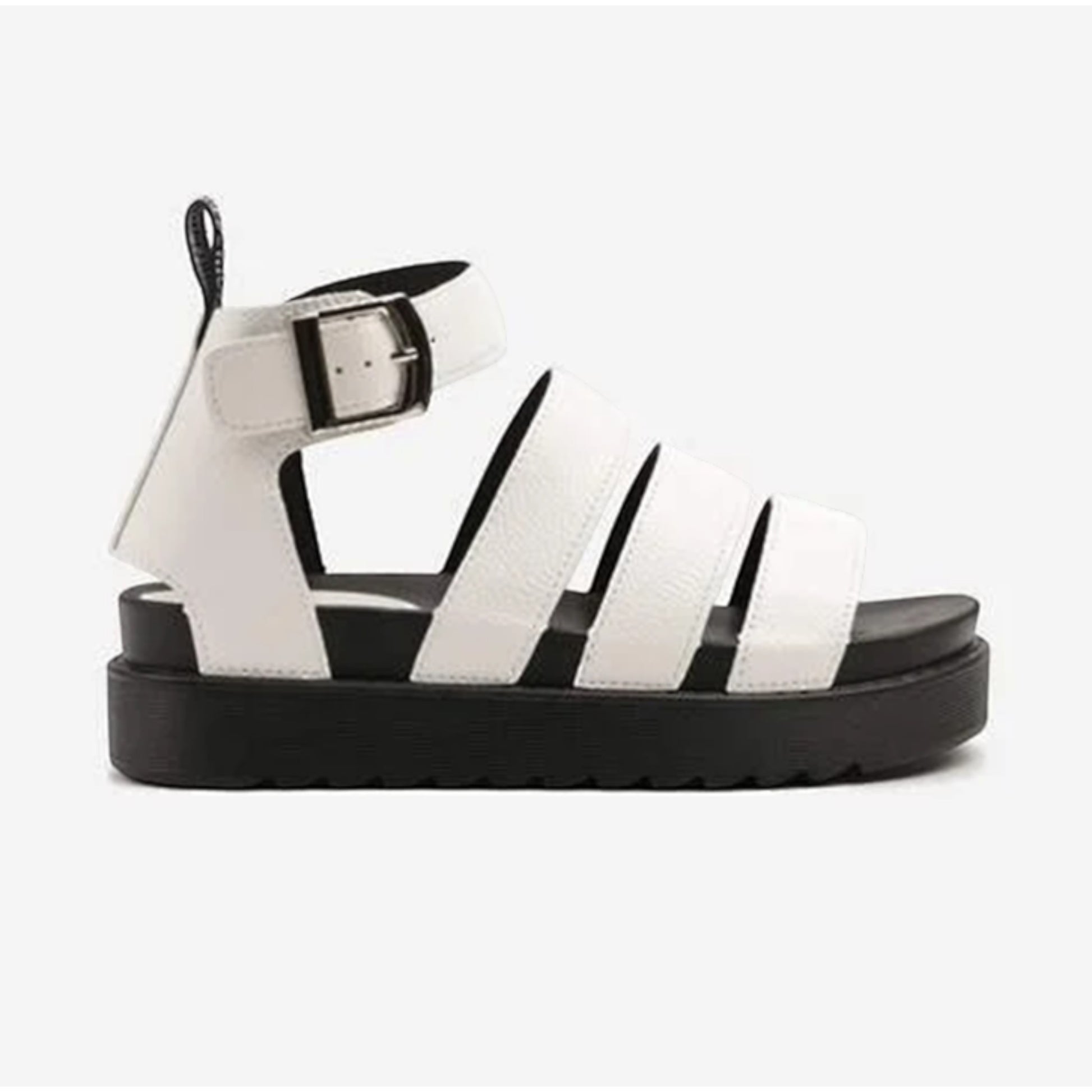 Strappy women’s gladiator sandals with chunky platform sole, open toe design