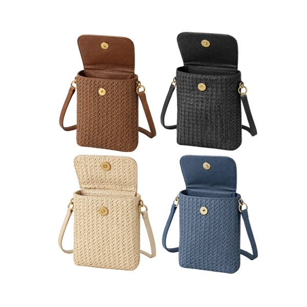 Ladies Two Tone Woven Holiday Beach Bag