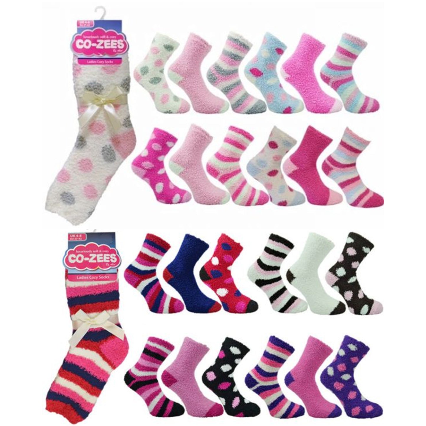 Ladies Co-Zees Bed Socks