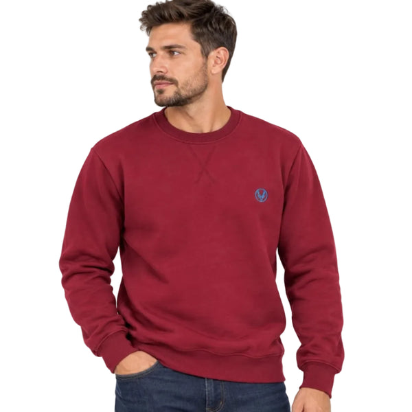 Men’s Crew Neck Sweatshirt with Chest Logo