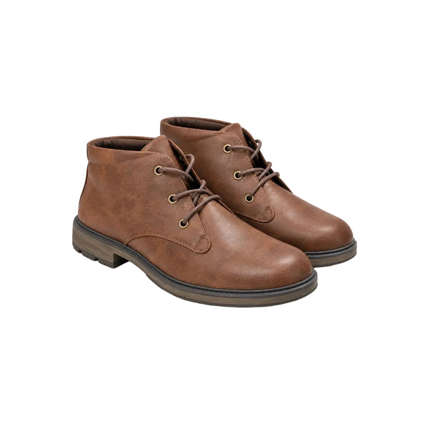 Men’s Brown Lace-Up Chukka Boots